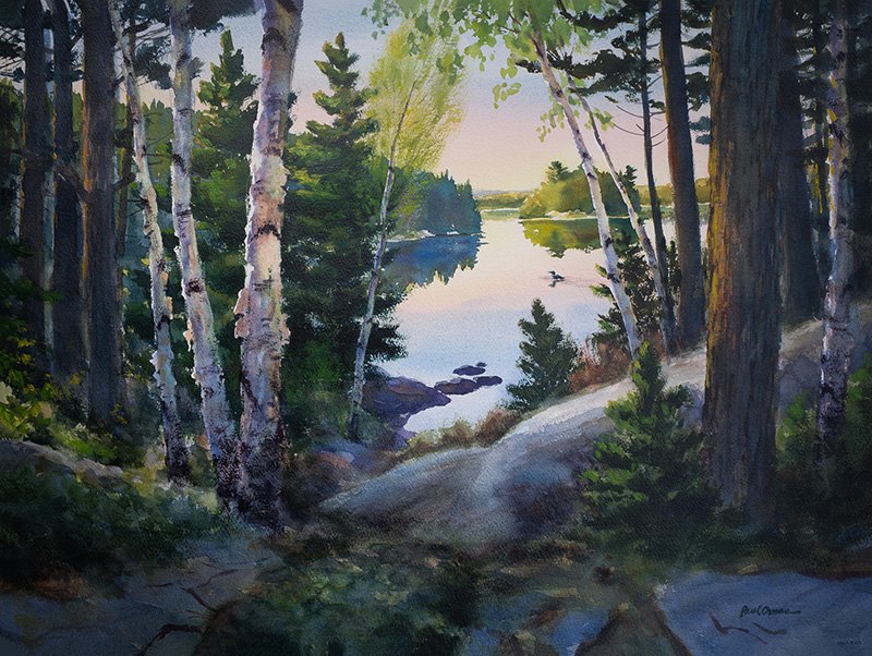 Early Morning Calm – giclée print of the painting by Paul Oman