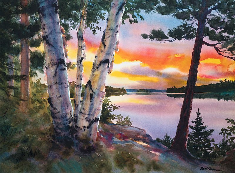 Evening Glow – giclée print of the painting by Paul Oman